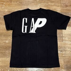 Palace x GAP Logo Black Youth T-Shirt - Unisex Casual Tee - Size Large - NWT